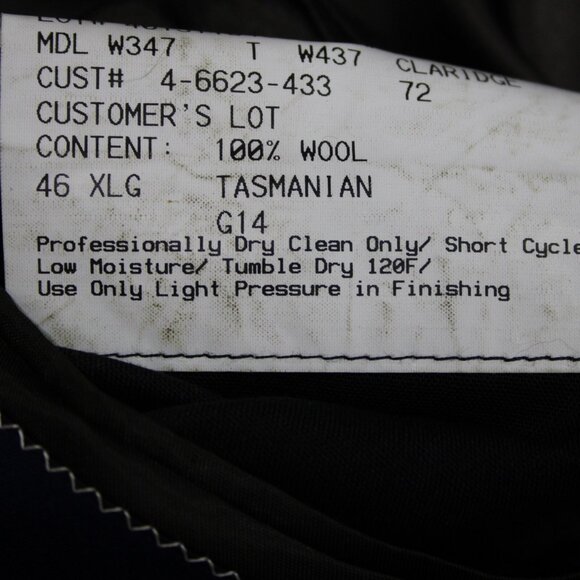 Gieves Hawkes Sz 46 XLG Brown Tan Two Button Lined 100% Wool Blazer - Picture 10 of 14